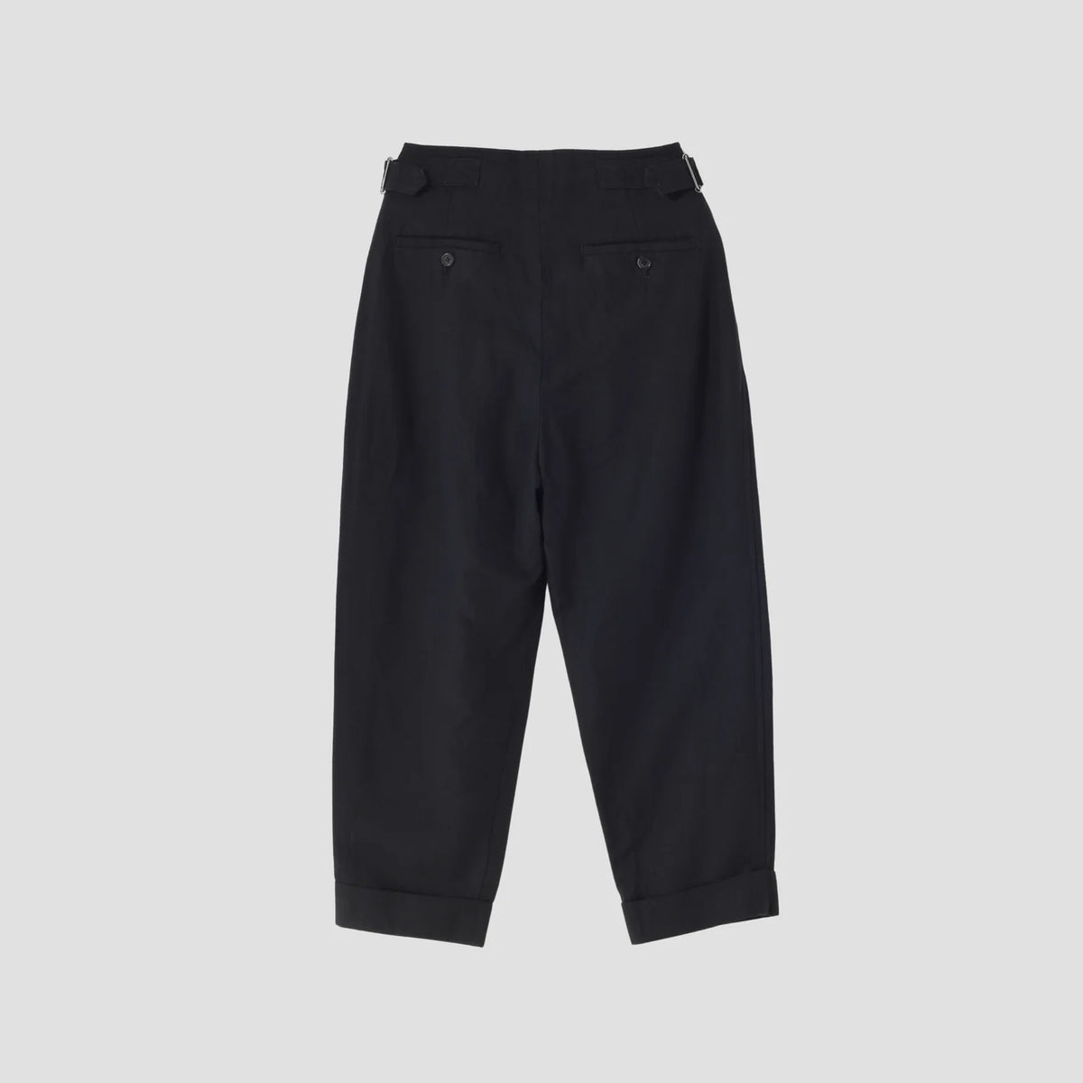 LINEN WOOL TWILL TROUSERS