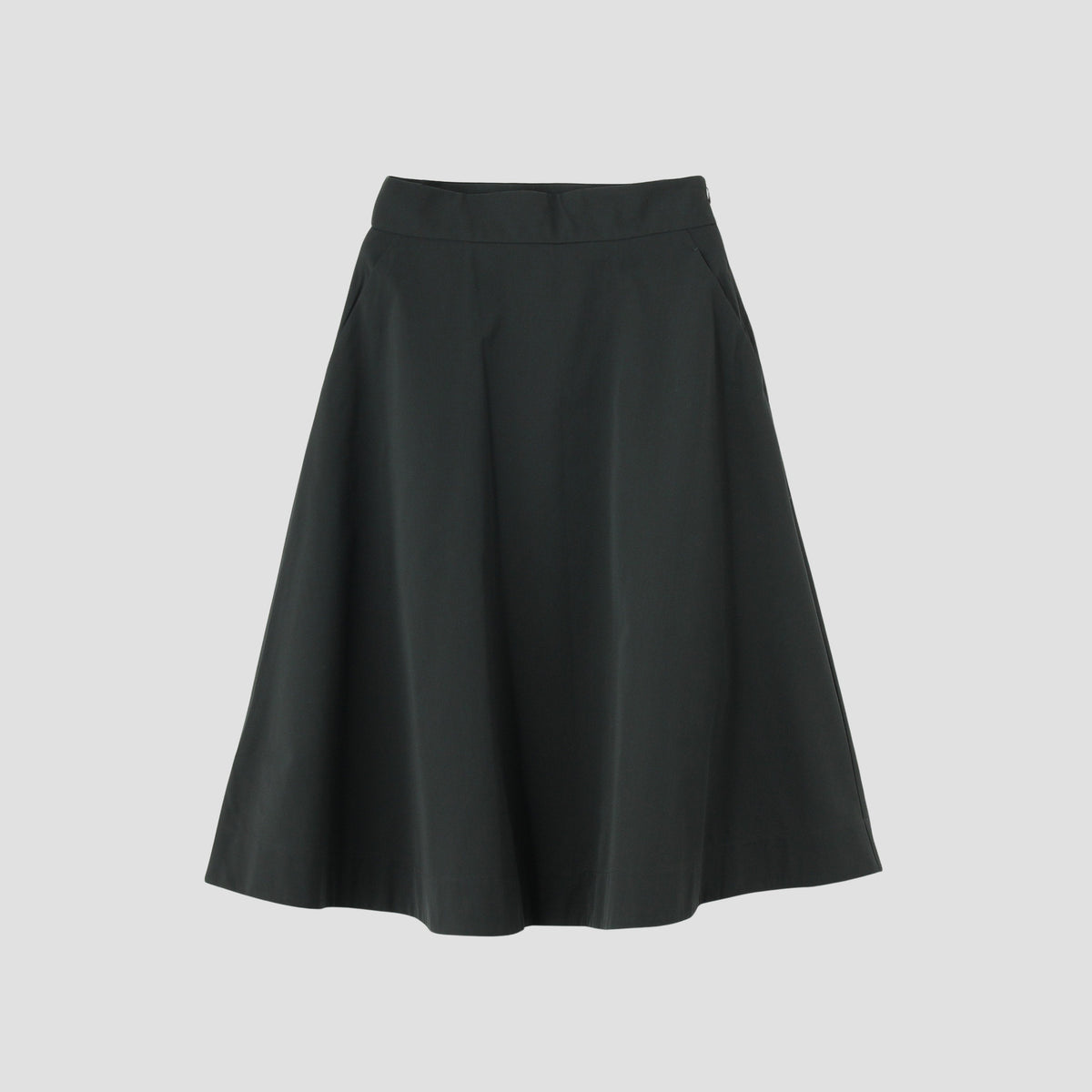 FINE WOOL COTTON TWILL SKIRT