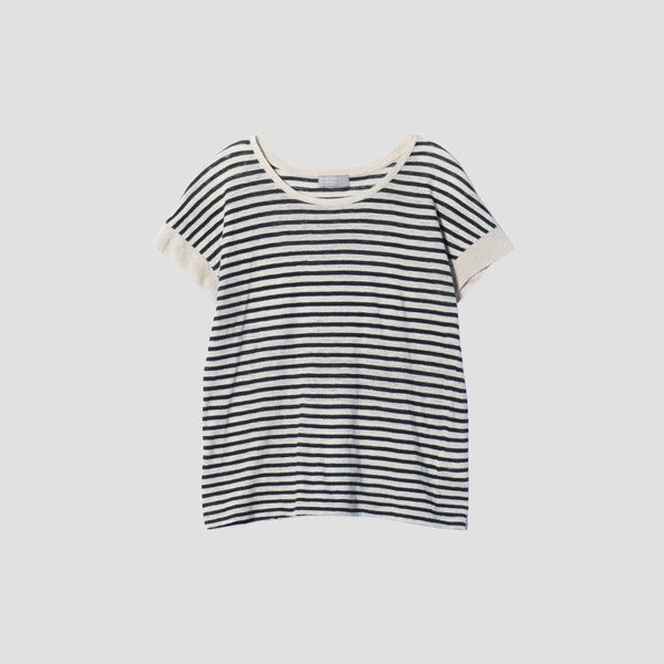 LINEN STRIPE JERSEY