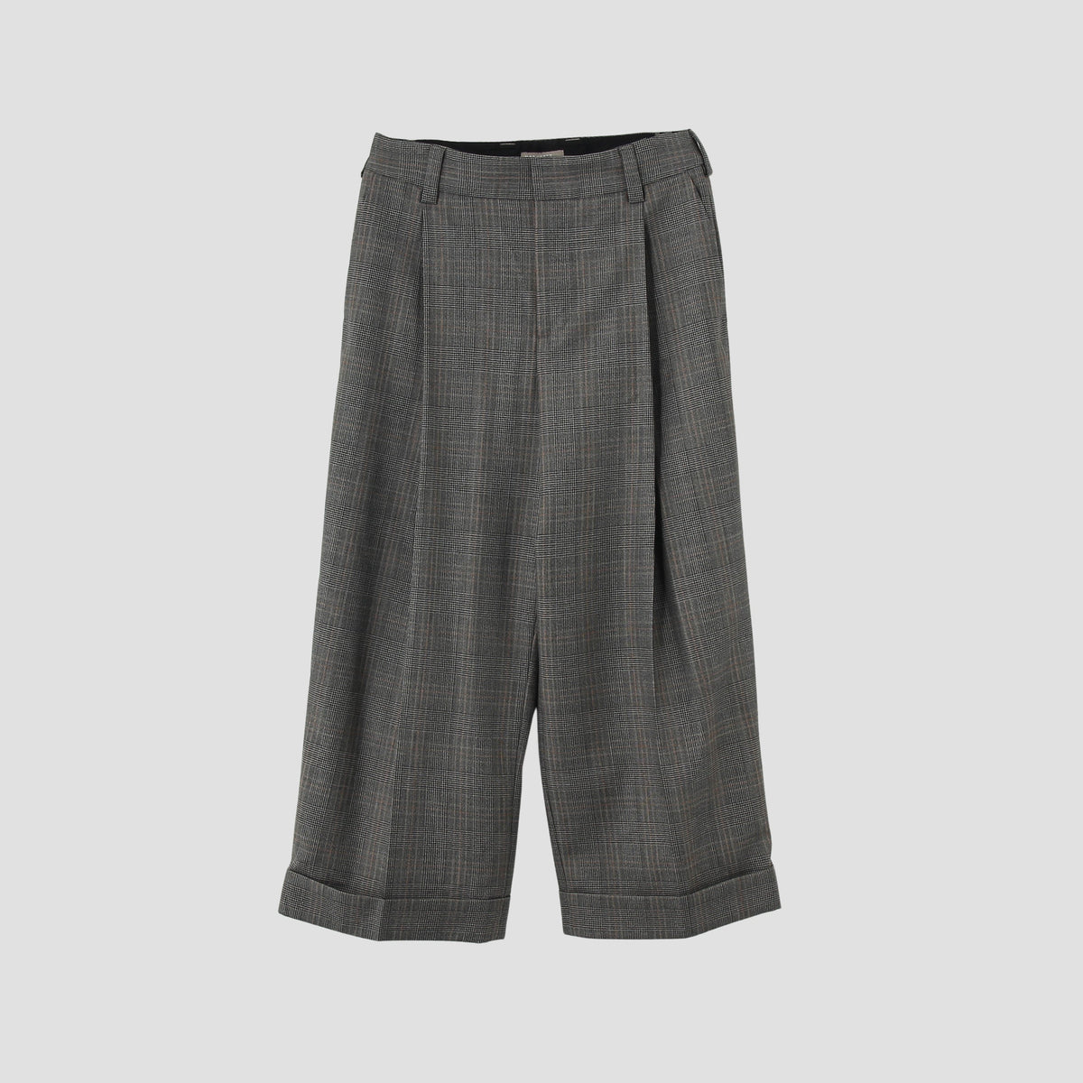 OVERCHECK WOOL TROUSERS
