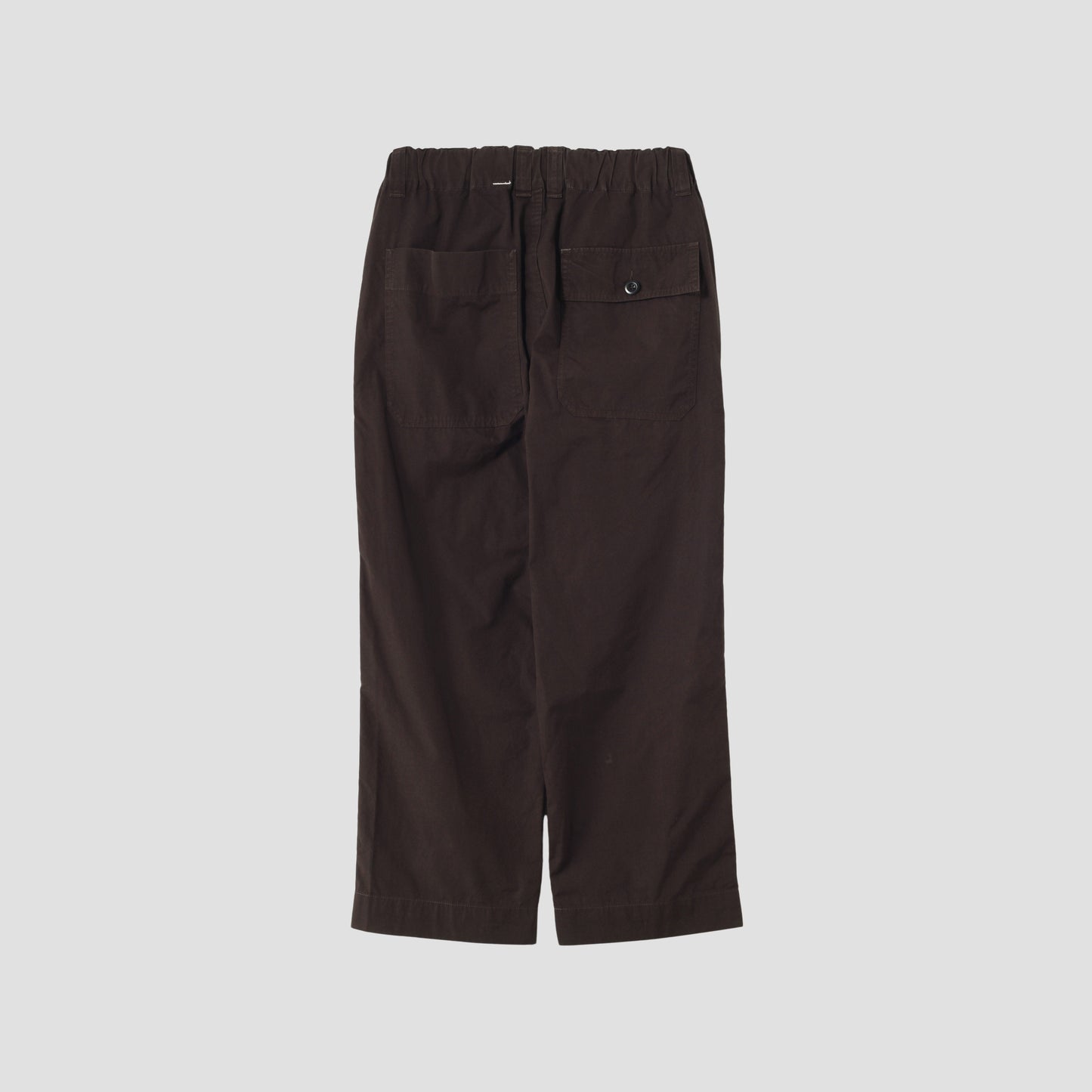 FINE COMPACT COTTON POPLIN TROUSERS