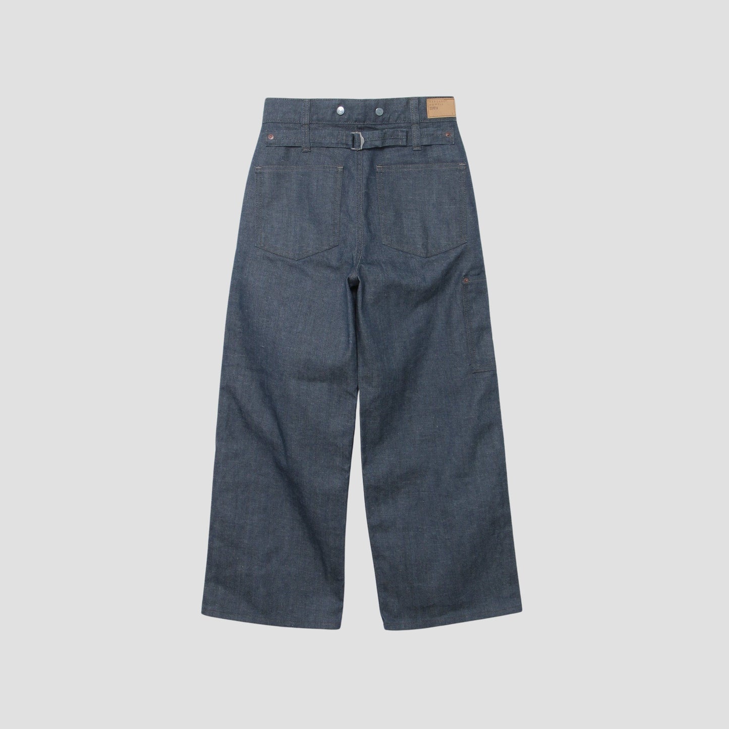 GREY CAST DENIM TROUSERS