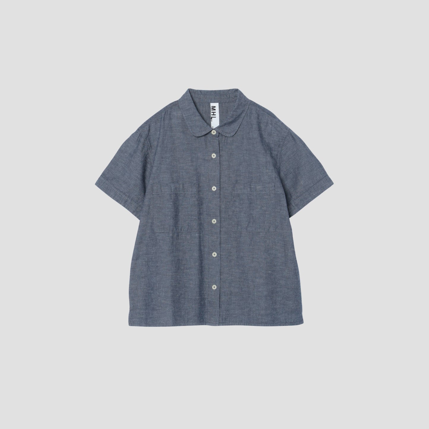 COTTON LINEN FINE CHAMBRAY SHIRT
