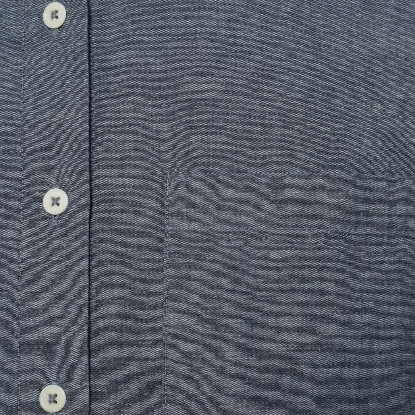 COTTON LINEN FINE CHAMBRAY SHIRT