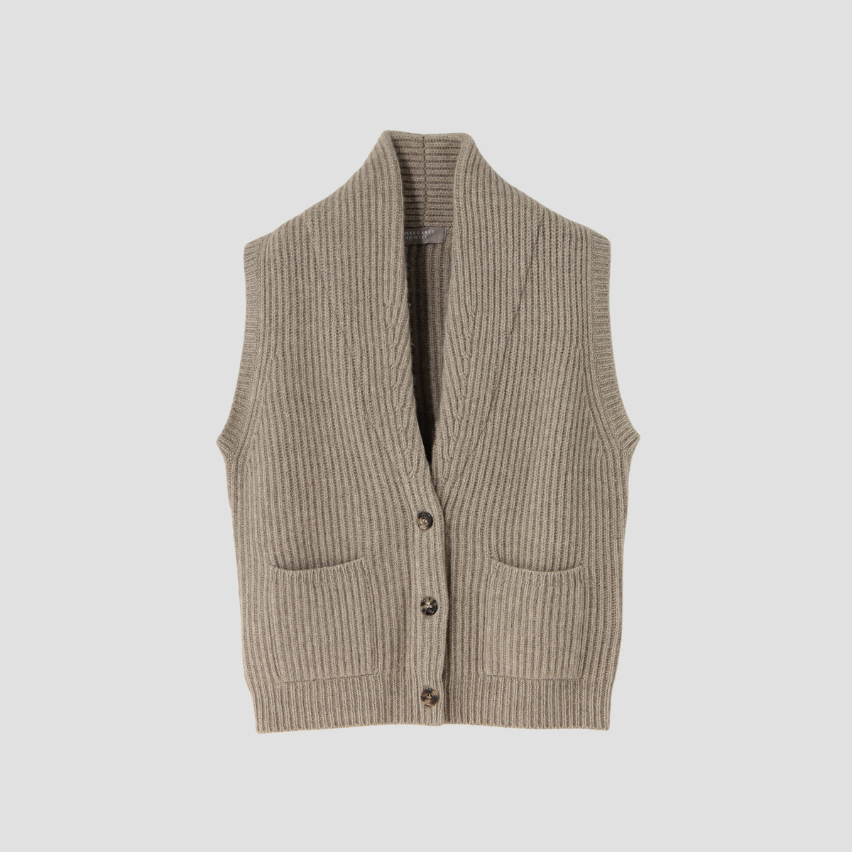 CHUNKY RIB WAISTCOAT KNIT