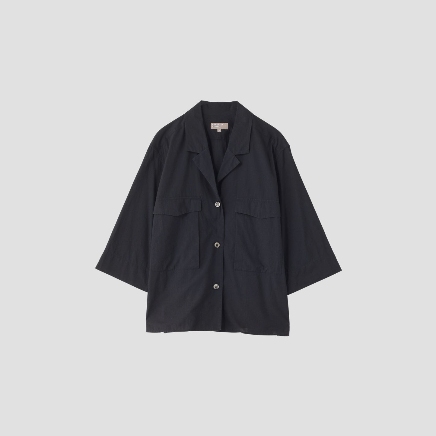 PIECE DYED WASHED COTTON SHIRT
