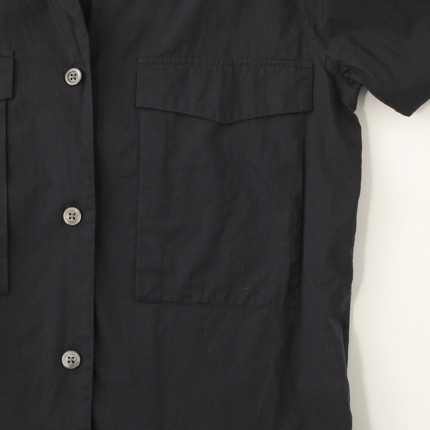 PIECE DYED WASHED COTTON SHIRT