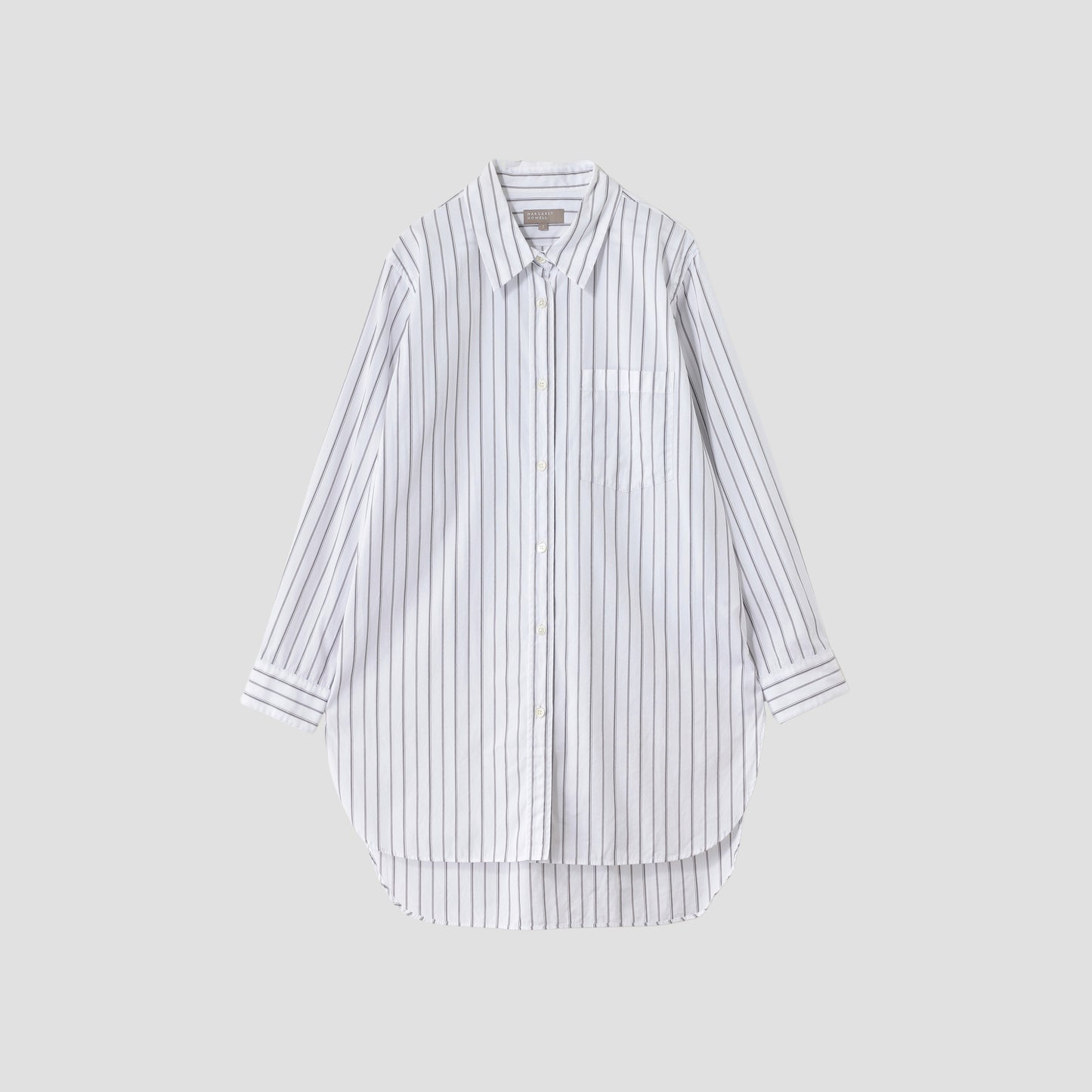TRIPLE STRIPE COTTON POPLIN SHIRT