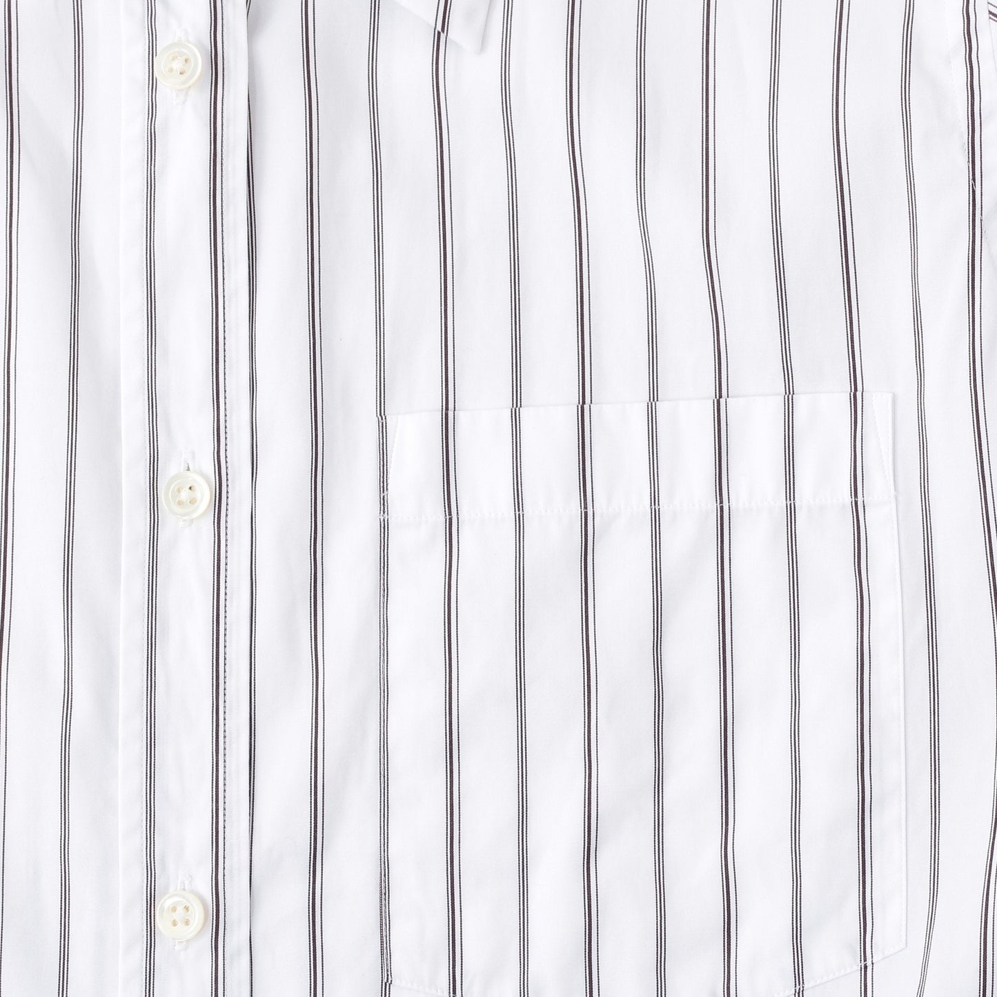 TRIPLE STRIPE COTTON POPLIN SHIRT