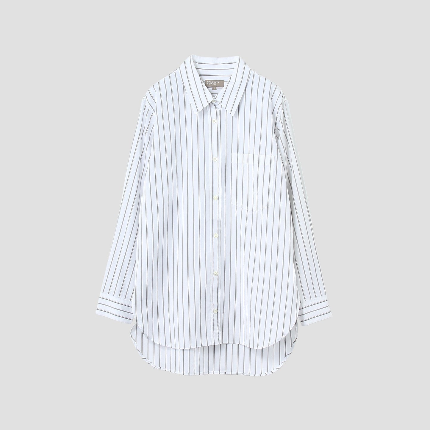 TRIPLE STRIPE COTTON POPLIN SHIRT