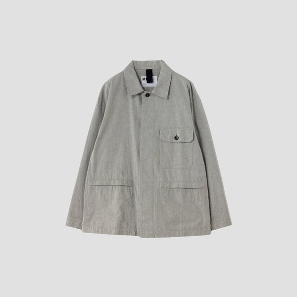 OVERDYE MELANGE COTTON LINEN BLOUSON