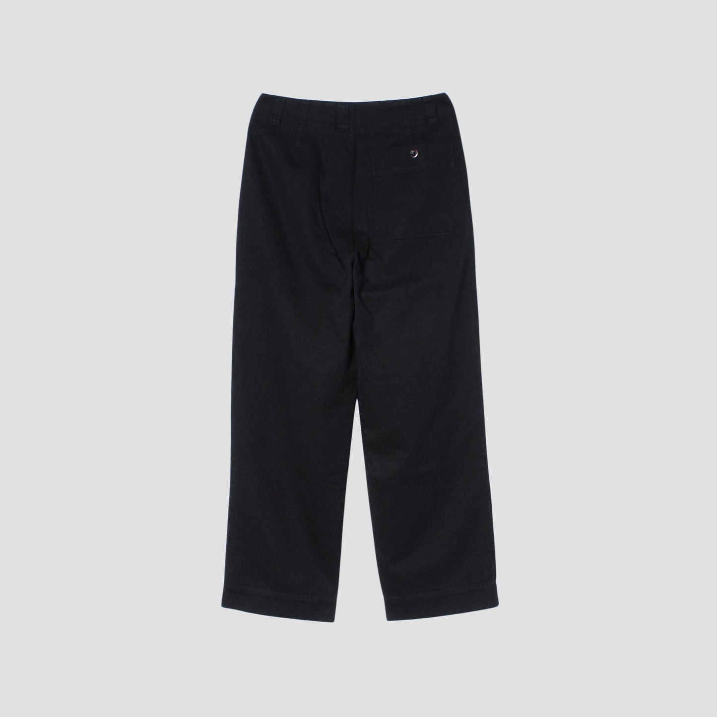 WORN LINEN COTTON DRILL TROUSERS