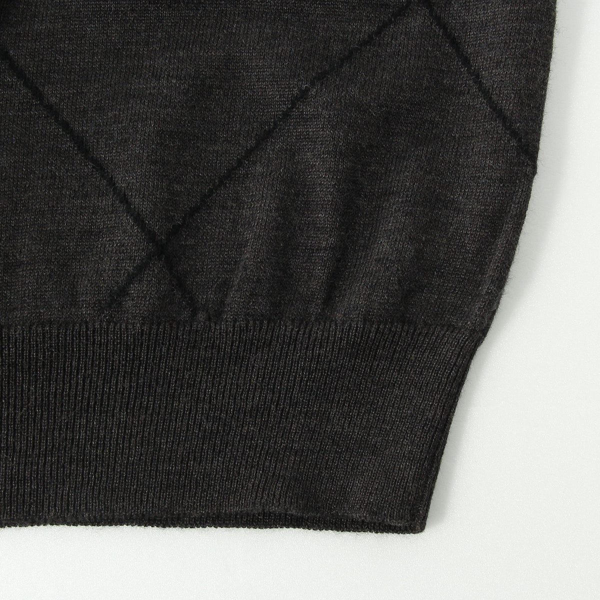 WOOL LINEN ARGYLE KNIT