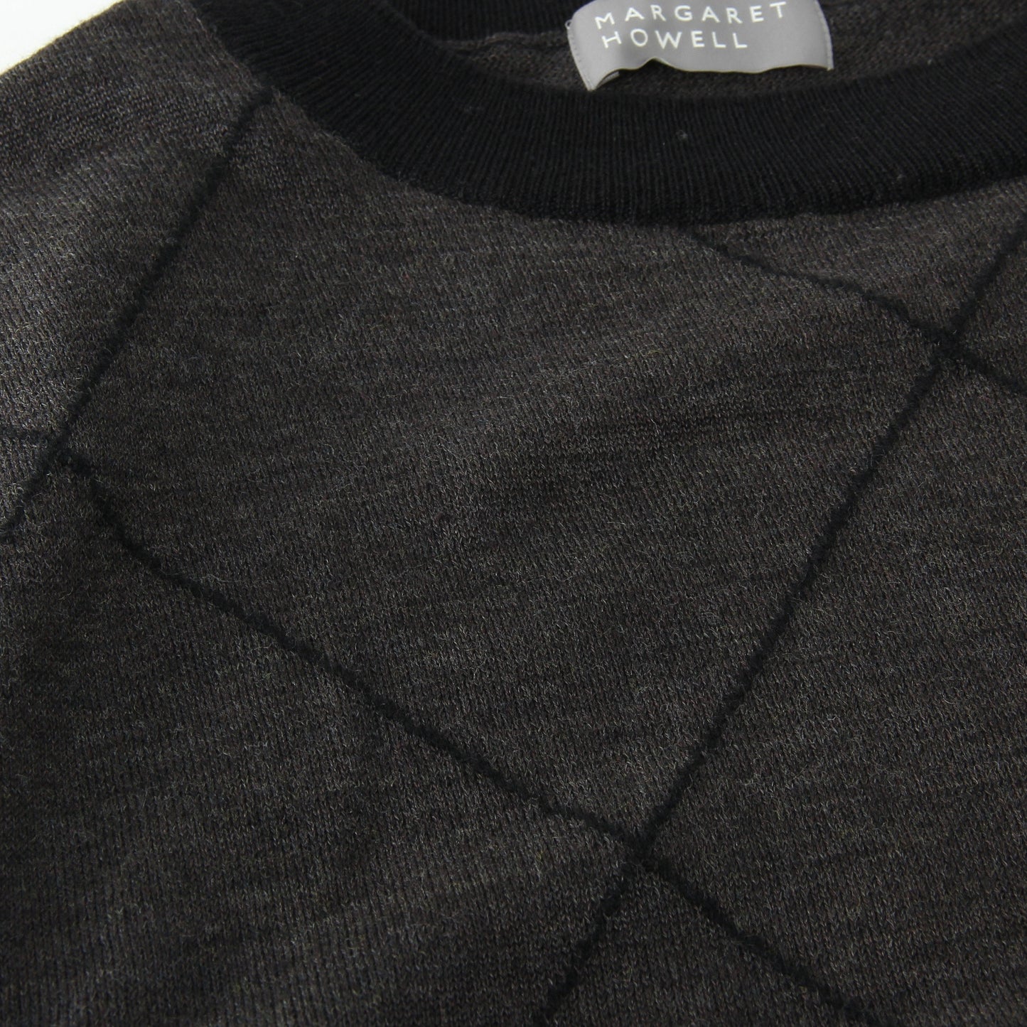 WOOL LINEN ARGYLE KNIT