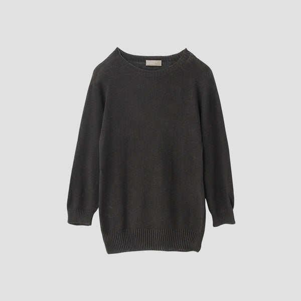 LINEN COTTON CREW NECK KNIT