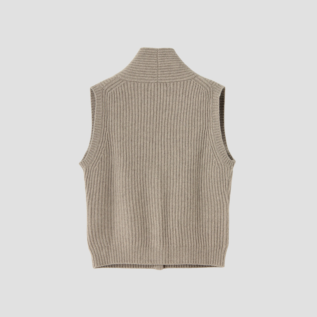 CHUNKY RIB WAISTCOAT KNIT