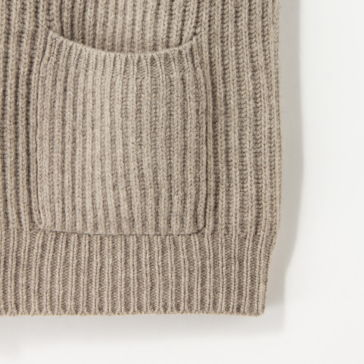 CHUNKY RIB WAISTCOAT KNIT