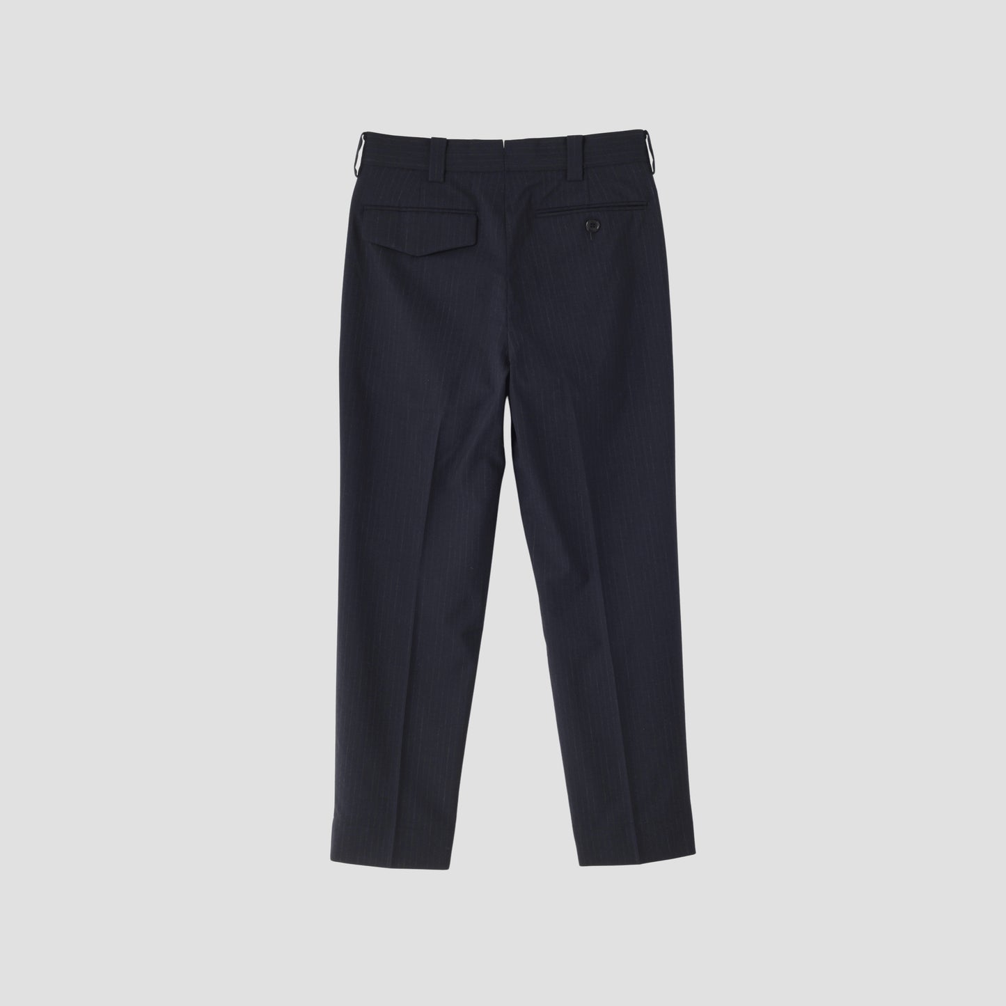 FINE CHALK STRIPE WOOL TROUSERS