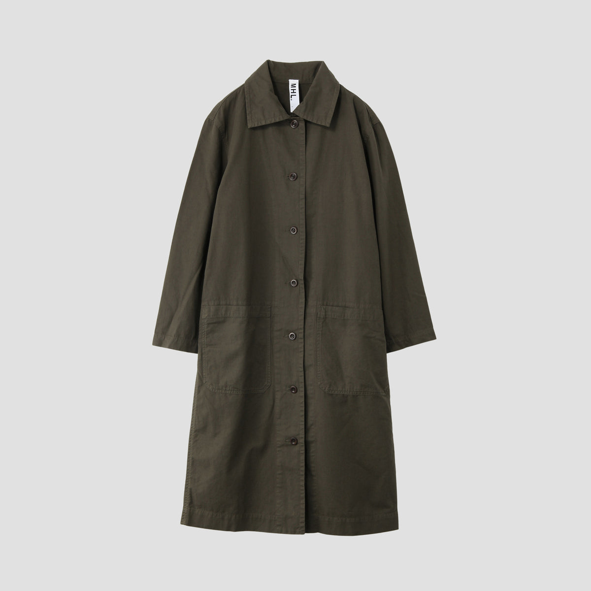 COTTON LINEN CHINO DRESS