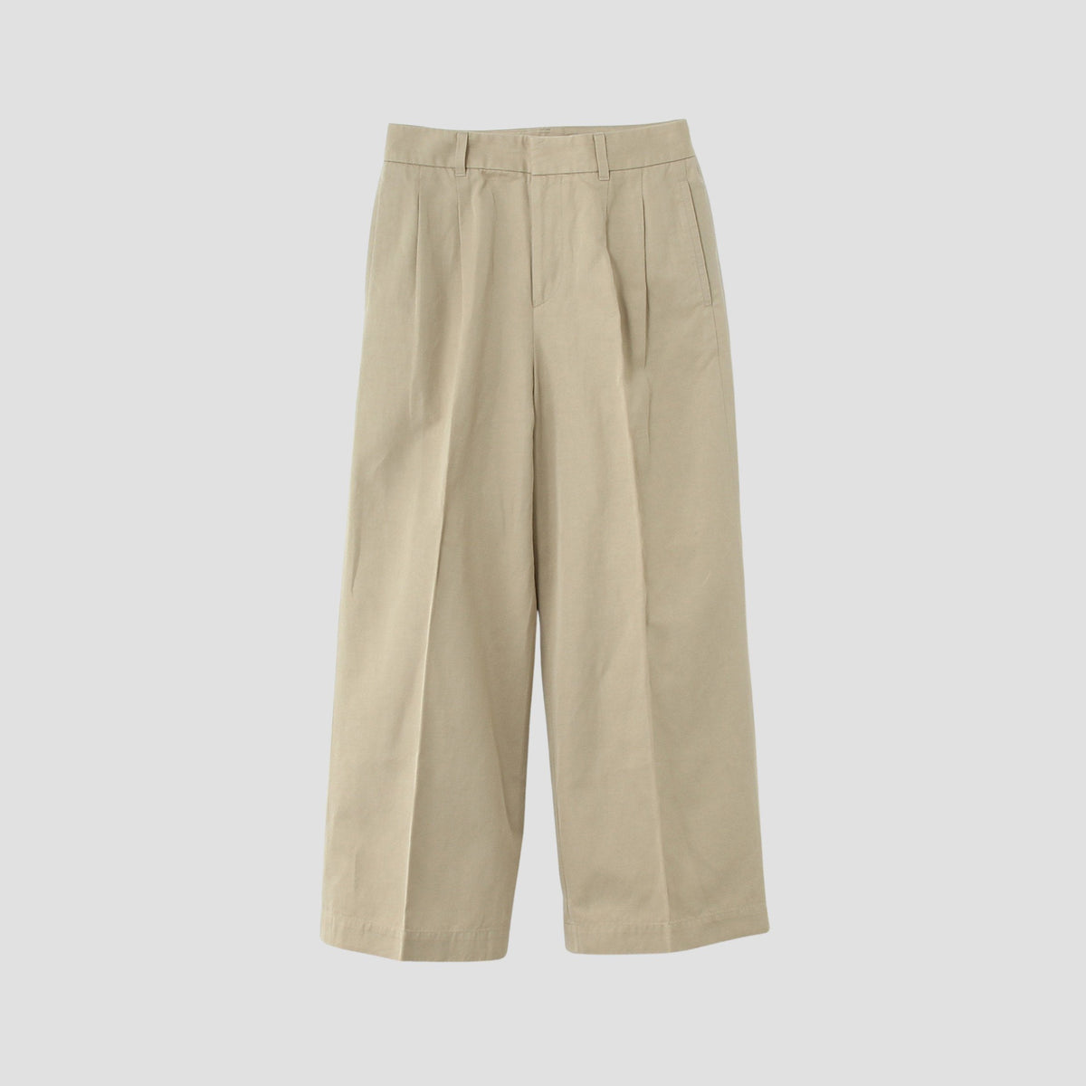 COTTON LINEN TWILL TROUSERS