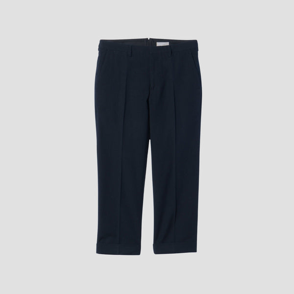WOOL COTTON GABARDINE TROUSERS
