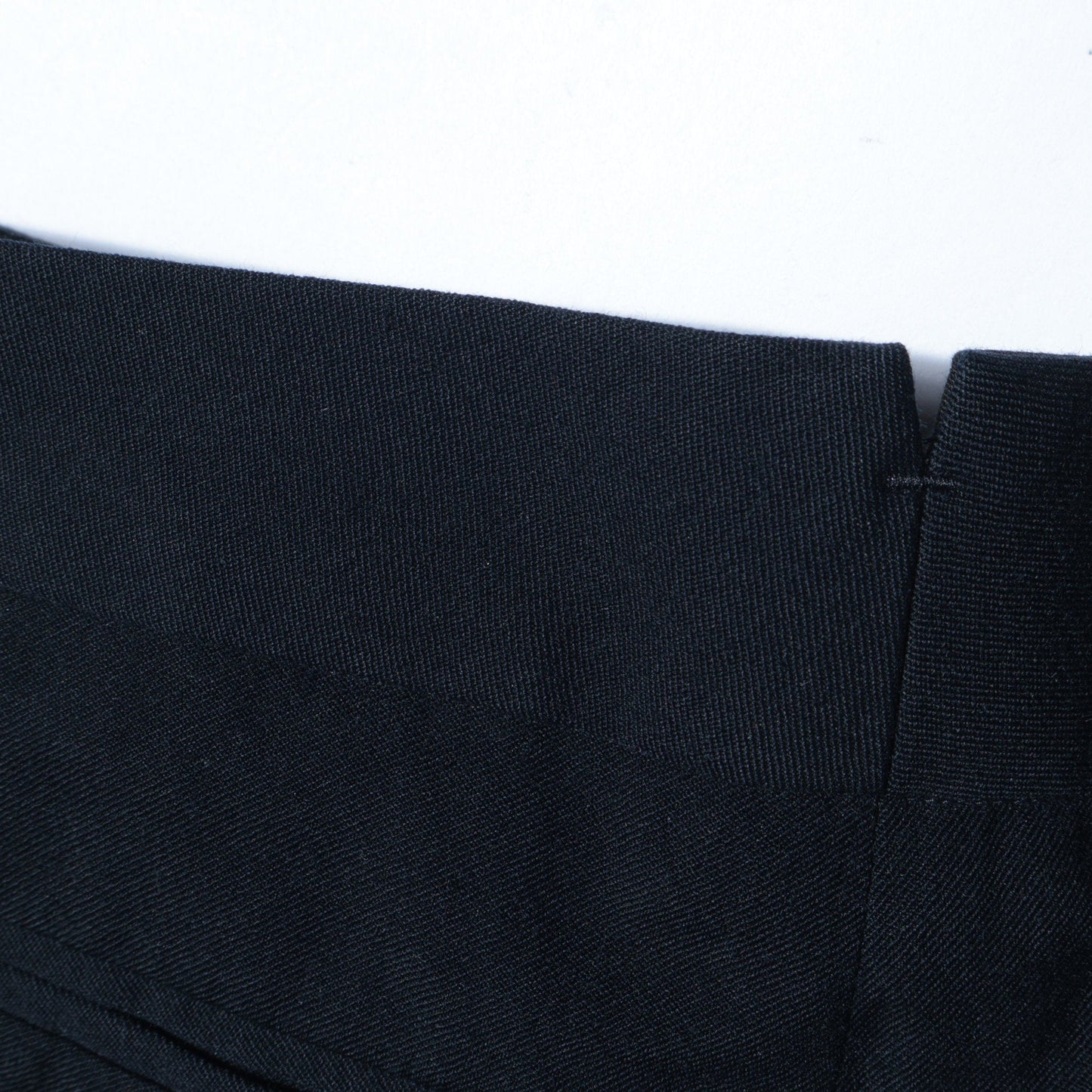 WOOL COTTON GABARDINE TROUSERS