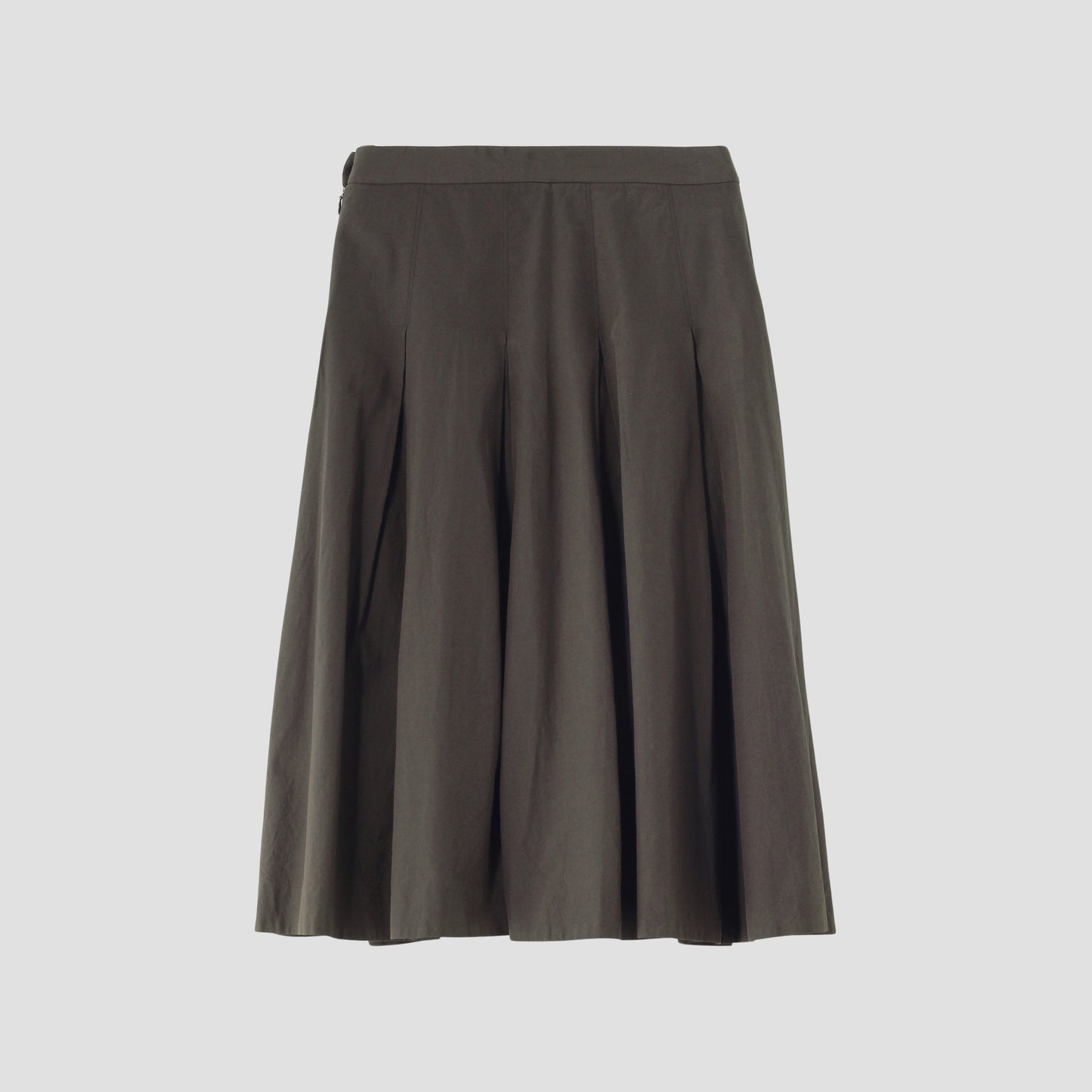 SILK COTTON POPLIN SKIRT