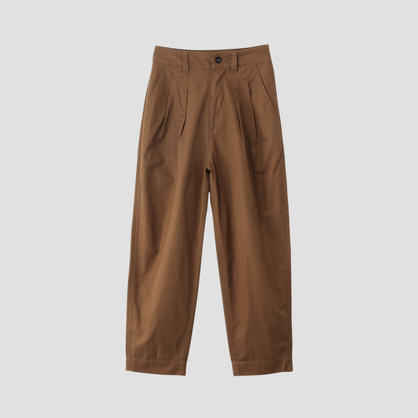 CRISP COTTON TWILL TROUSERS