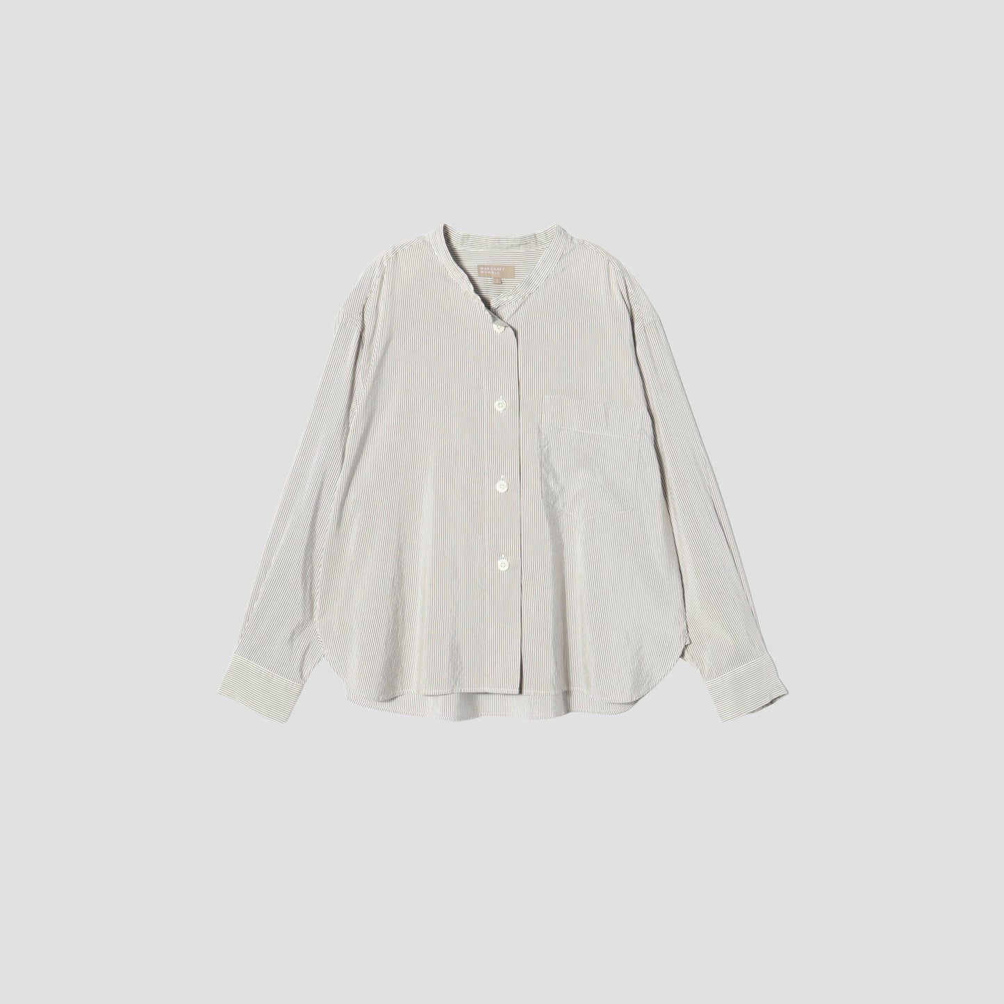 SILK COTTON STRIPE SHIRT