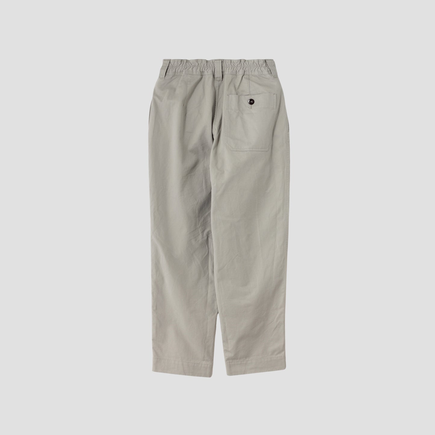 WASHED COMPACT COTTON TROUSERS