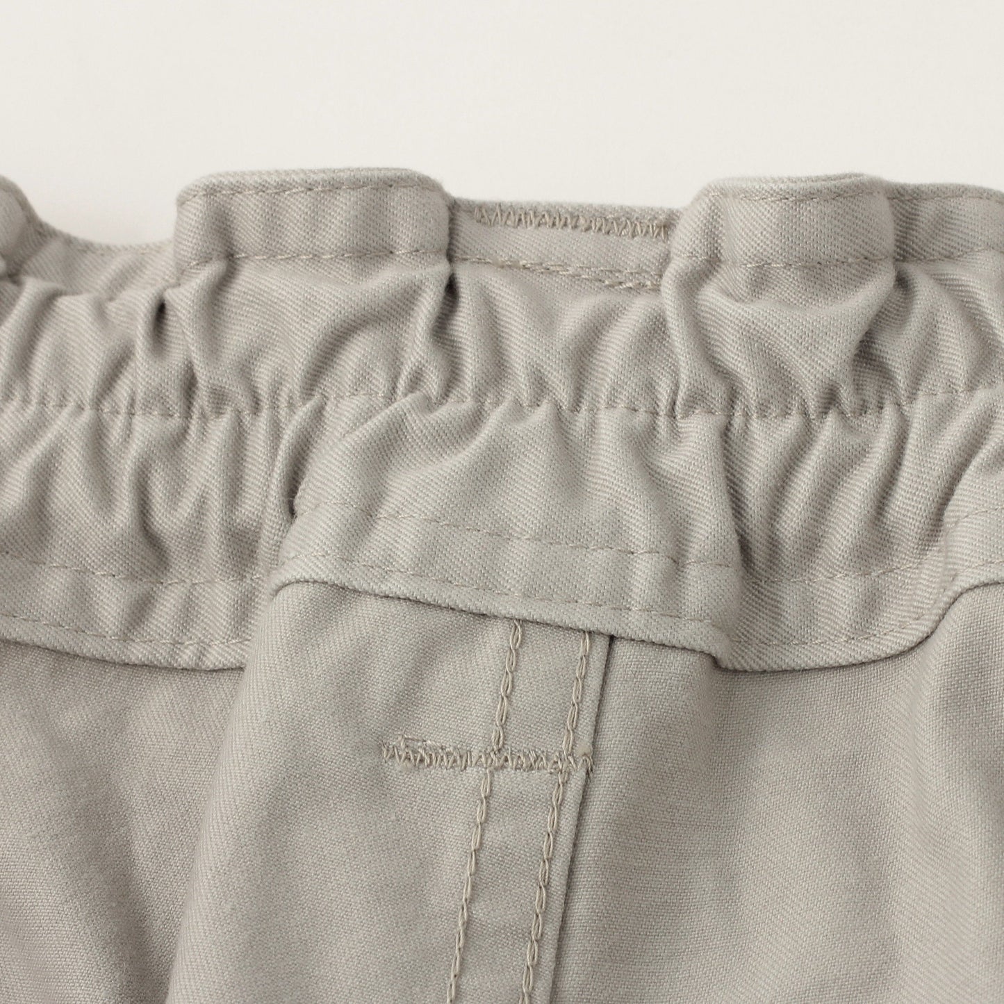WASHED COMPACT COTTON TROUSERS
