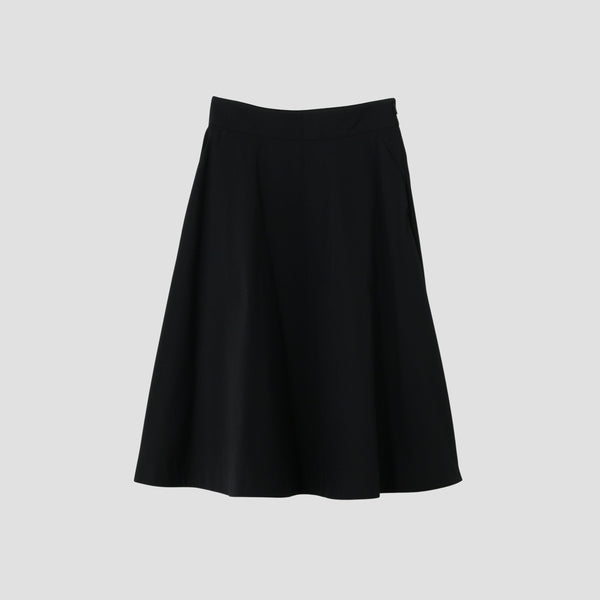 FINE WOOL COTTON TWILL SKIRT