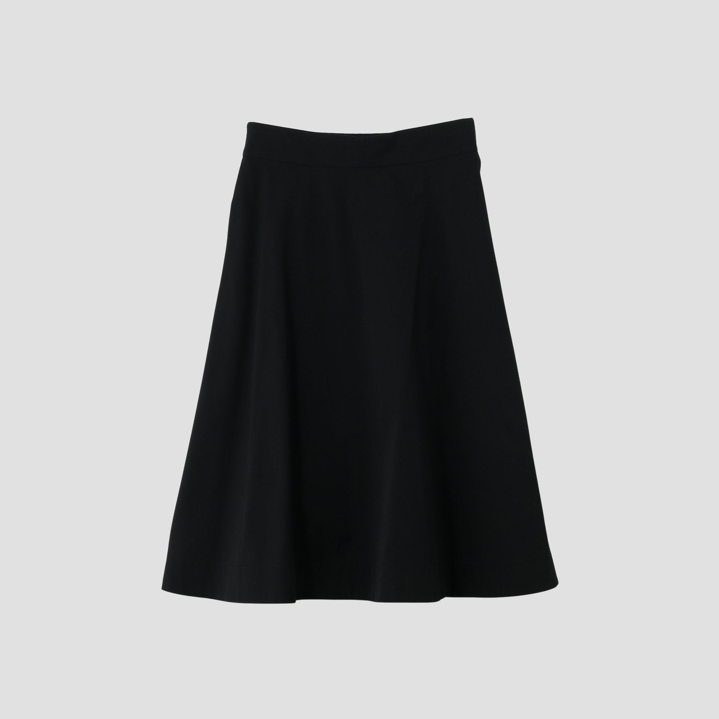 FINE WOOL COTTON TWILL SKIRT