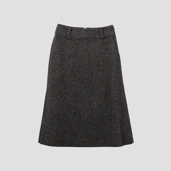 WOOL TWEED SKIRT