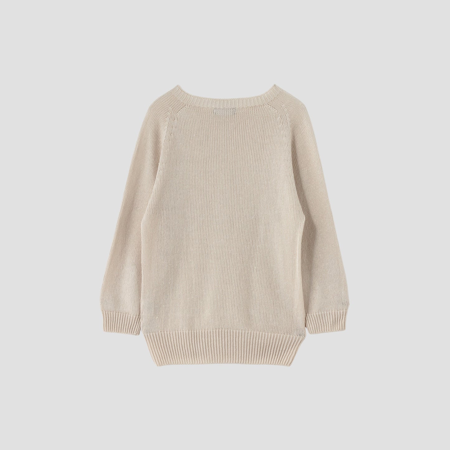 LINEN COTTON CREW NECK KNIT