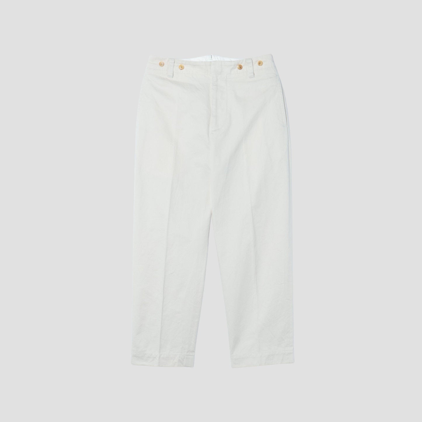 DENSE COTTON TWILL TROUSERS