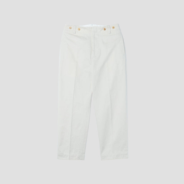DENSE COTTON TWILL TROUSERS