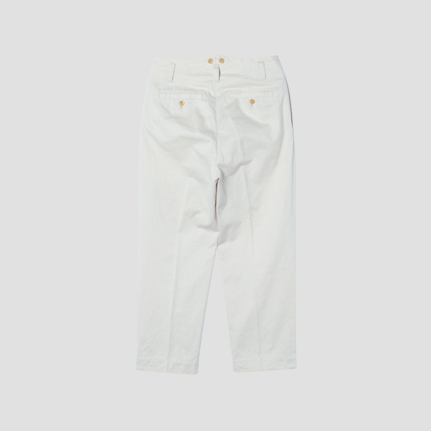 DENSE COTTON TWILL TROUSERS