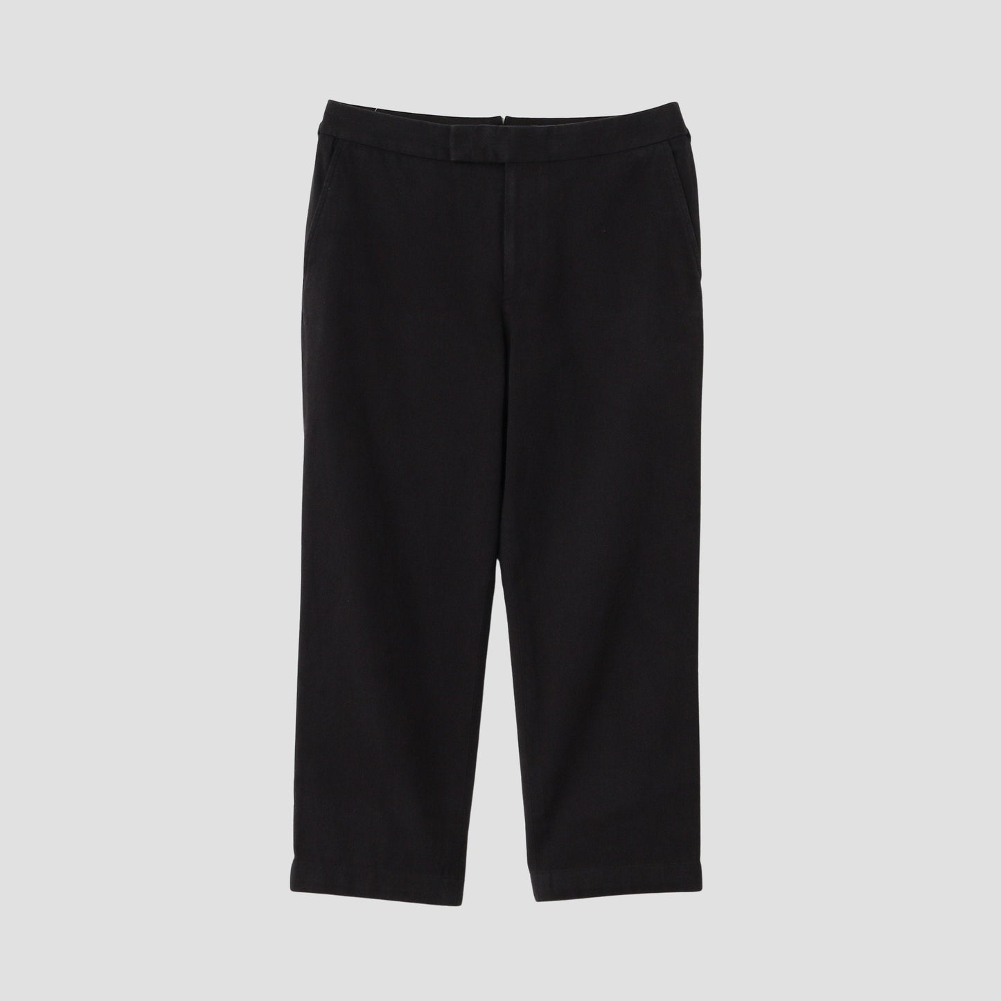 WASHED COTTON TWILL TROUSERS