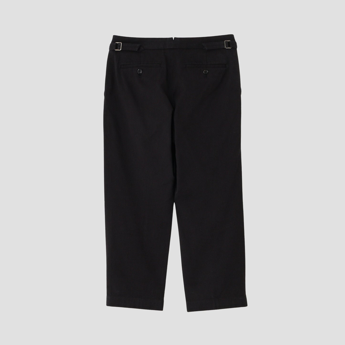 WASHED COTTON TWILL TROUSERS
