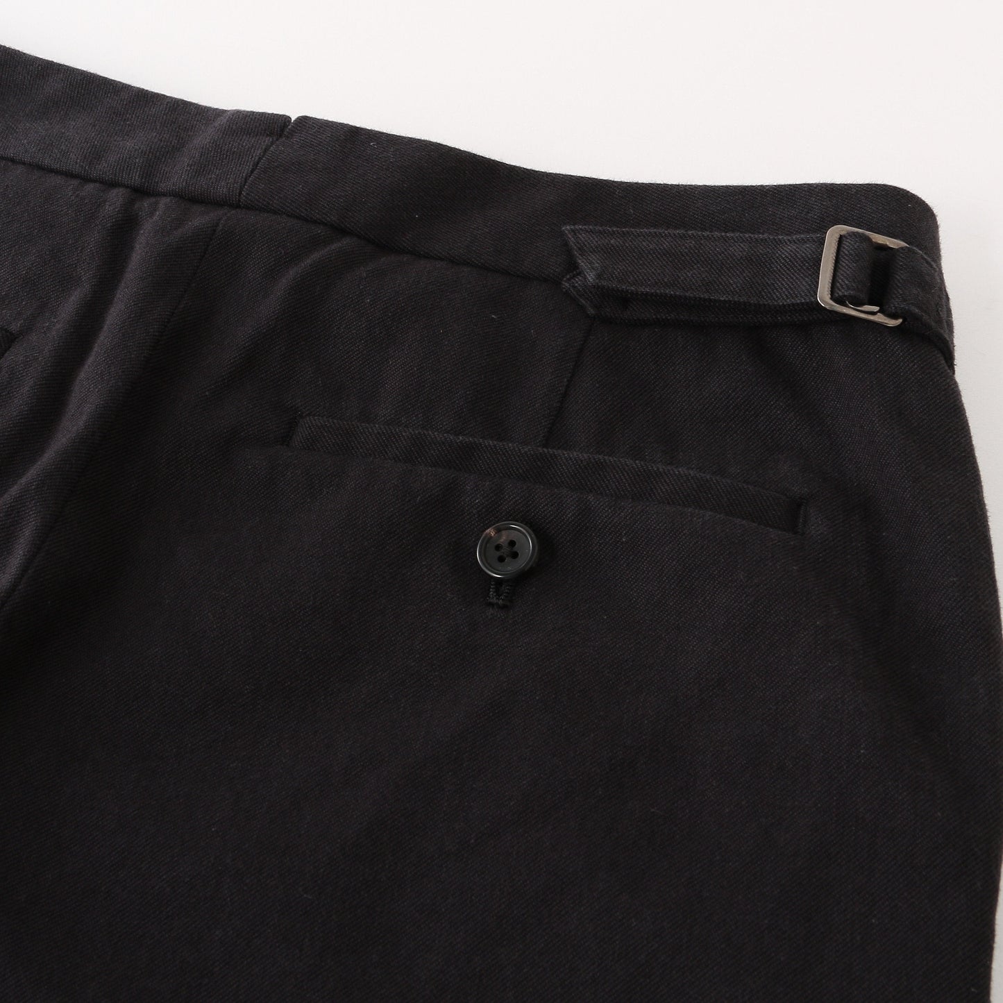 WASHED COTTON TWILL TROUSERS