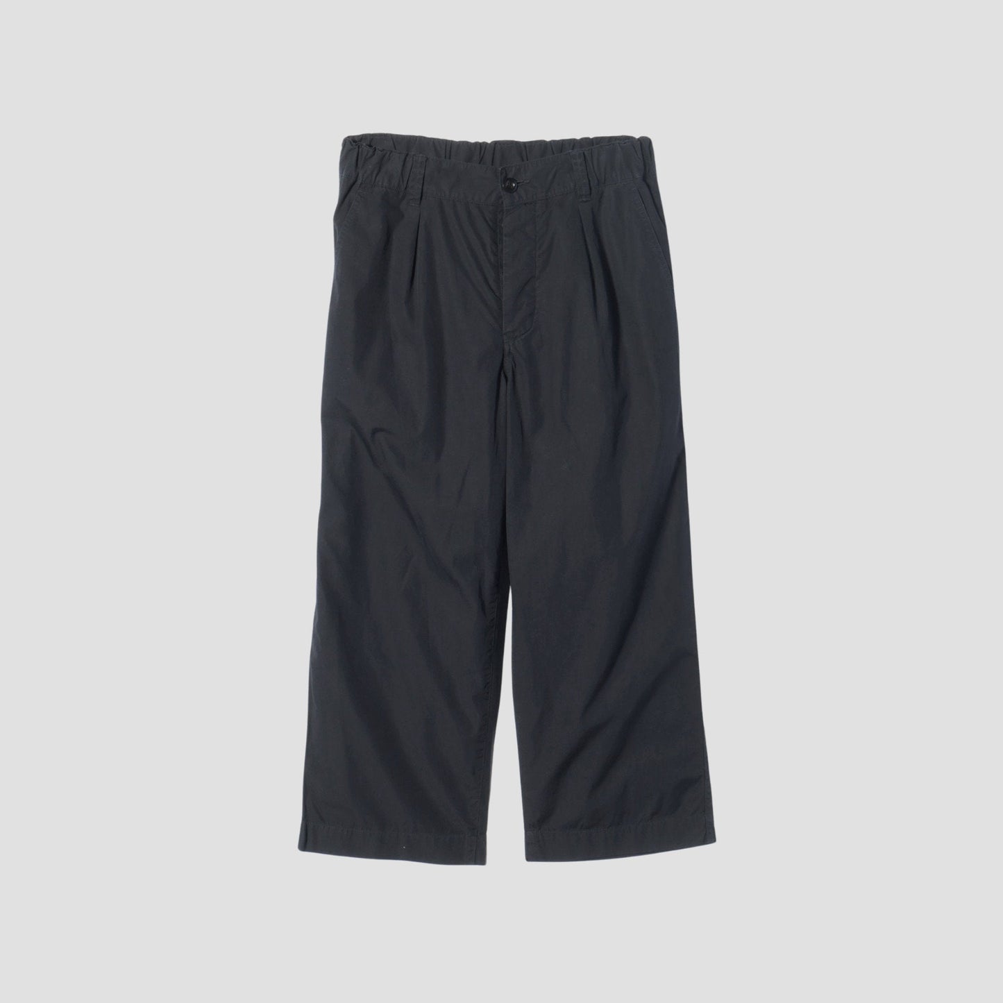 FINE COMPACT COTTON POPLIN TROUSERS