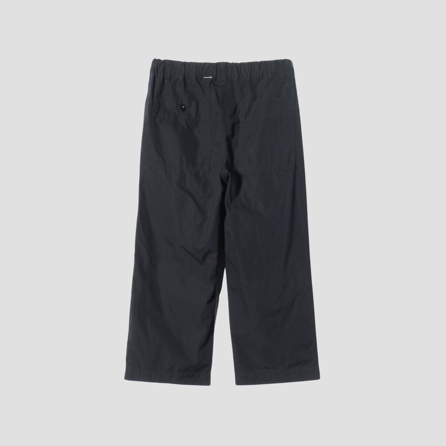 FINE COMPACT COTTON POPLIN TROUSERS