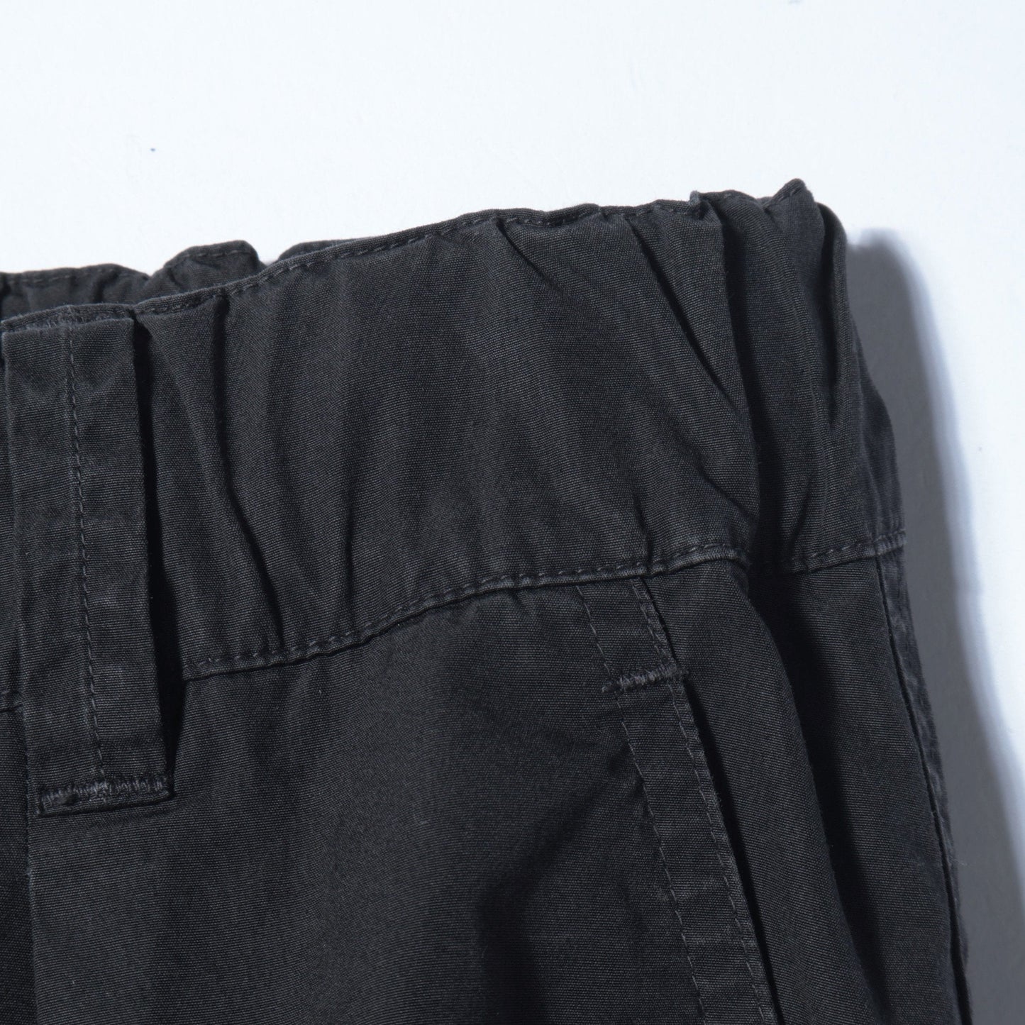 FINE COMPACT COTTON POPLIN TROUSERS