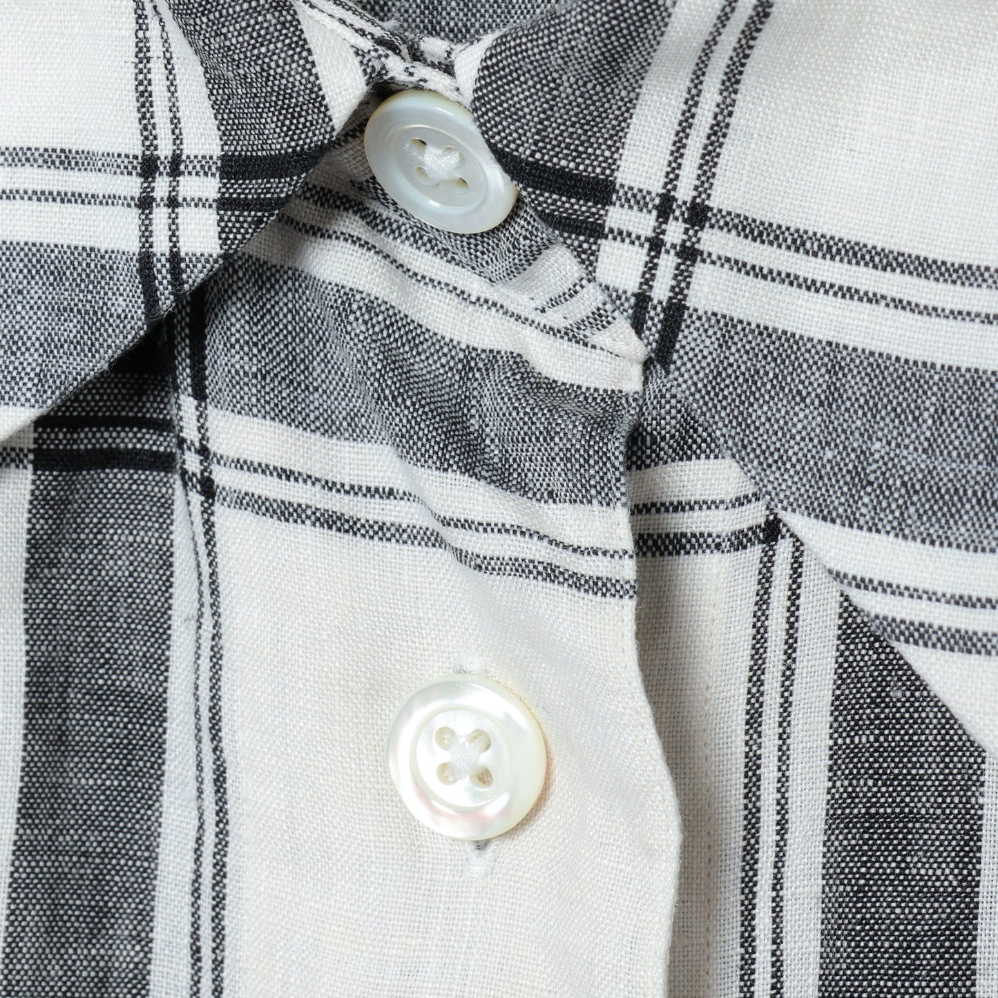 LARGE CHECK LINEN SHIRT