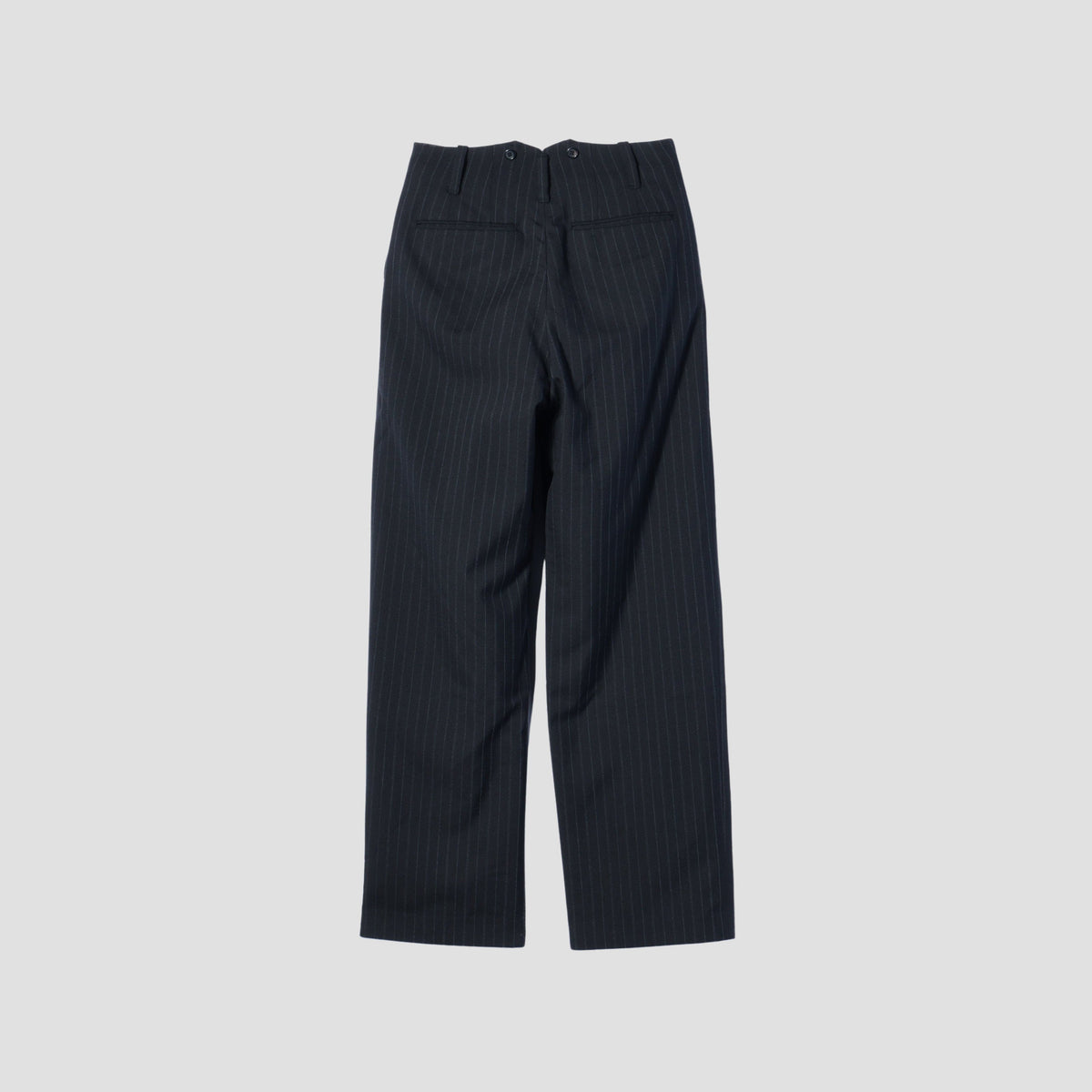STRIPE WOOL PLAINWEAVE TROUSERS