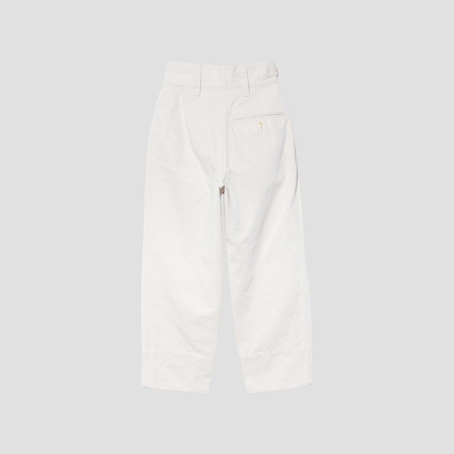 NATURAL DENIM TROUSERS