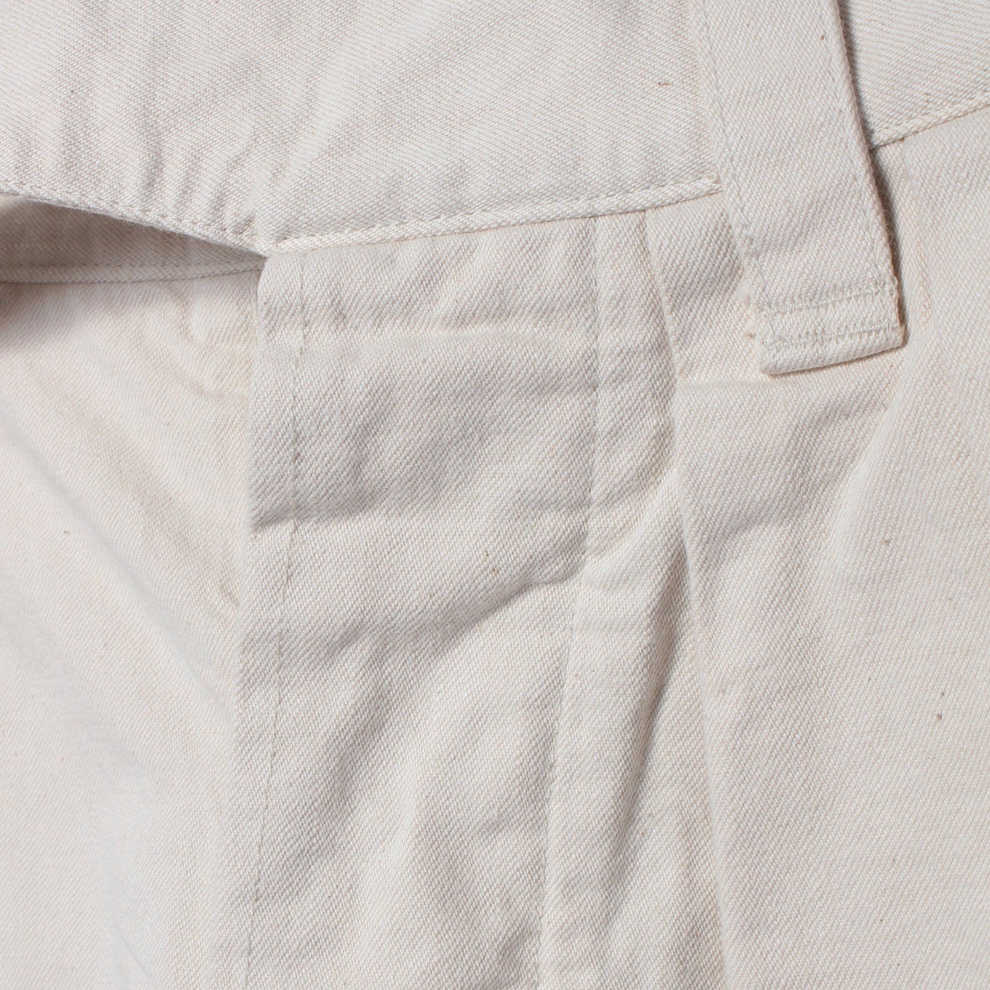 NATURAL DENIM TROUSERS