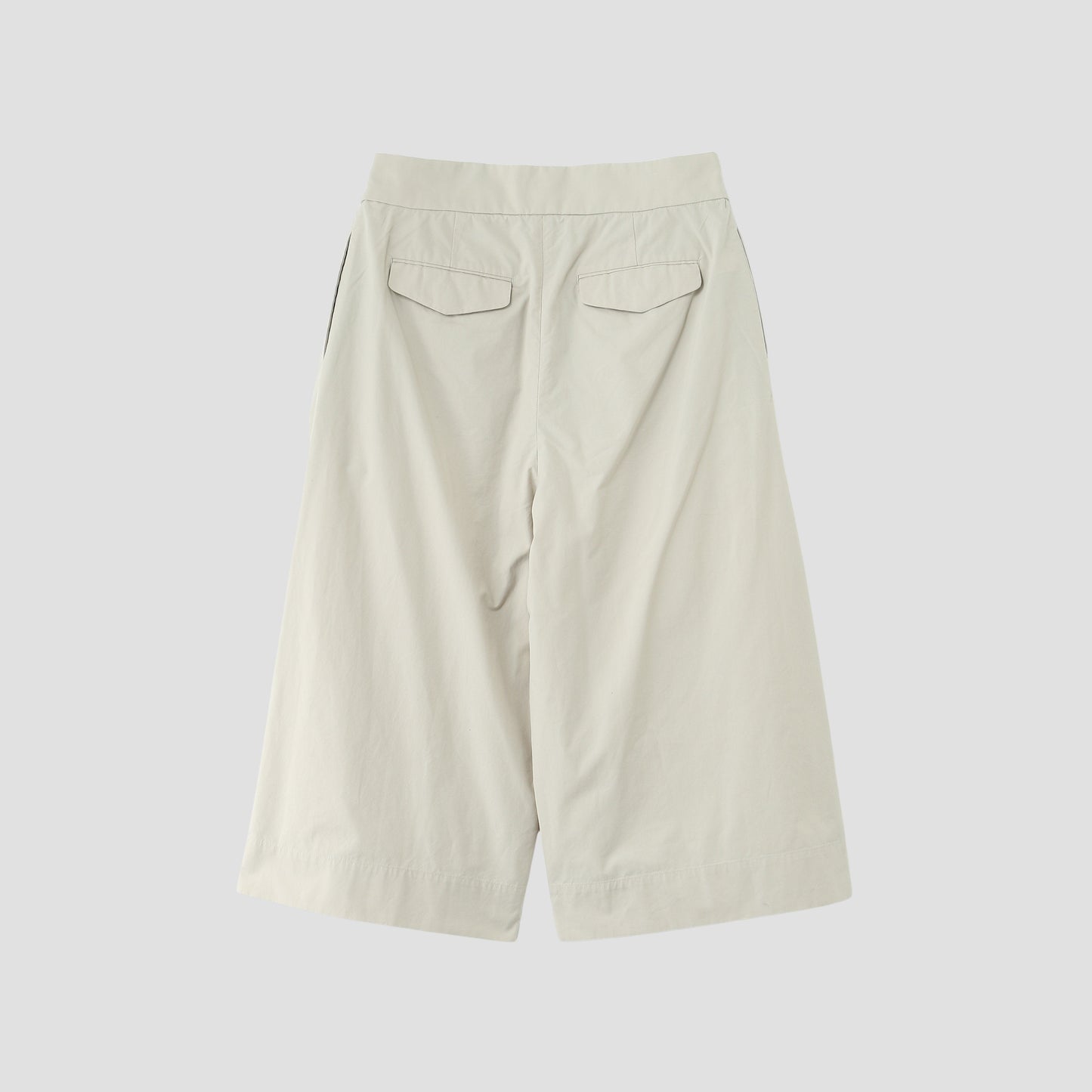 WASHED COTTON POPLIN TROUSERS