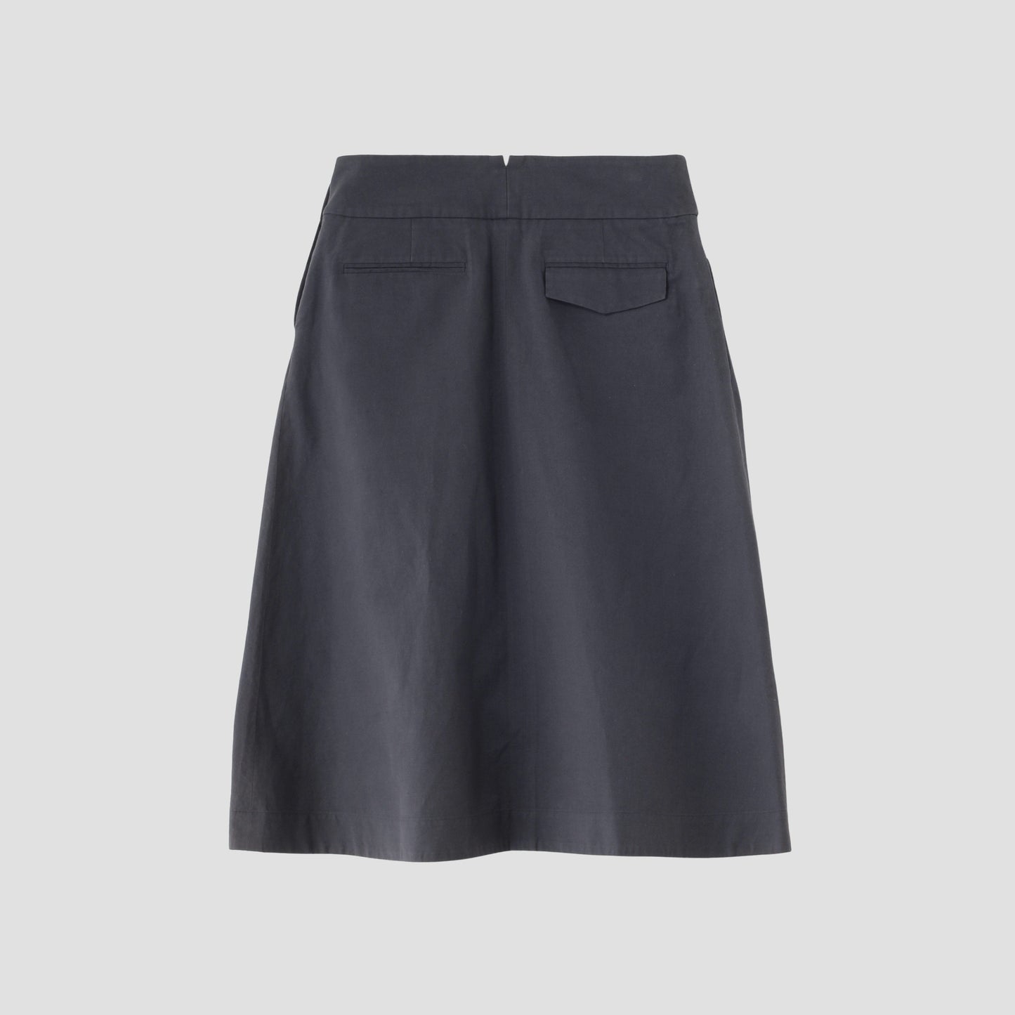 COTTON LINEN OXFORD SKIRT